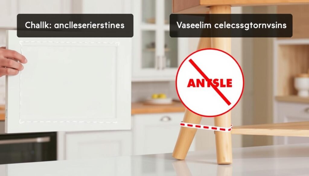 Demonstração de como criar barreiras com giz e vaselina para impedir a passagem de formigas