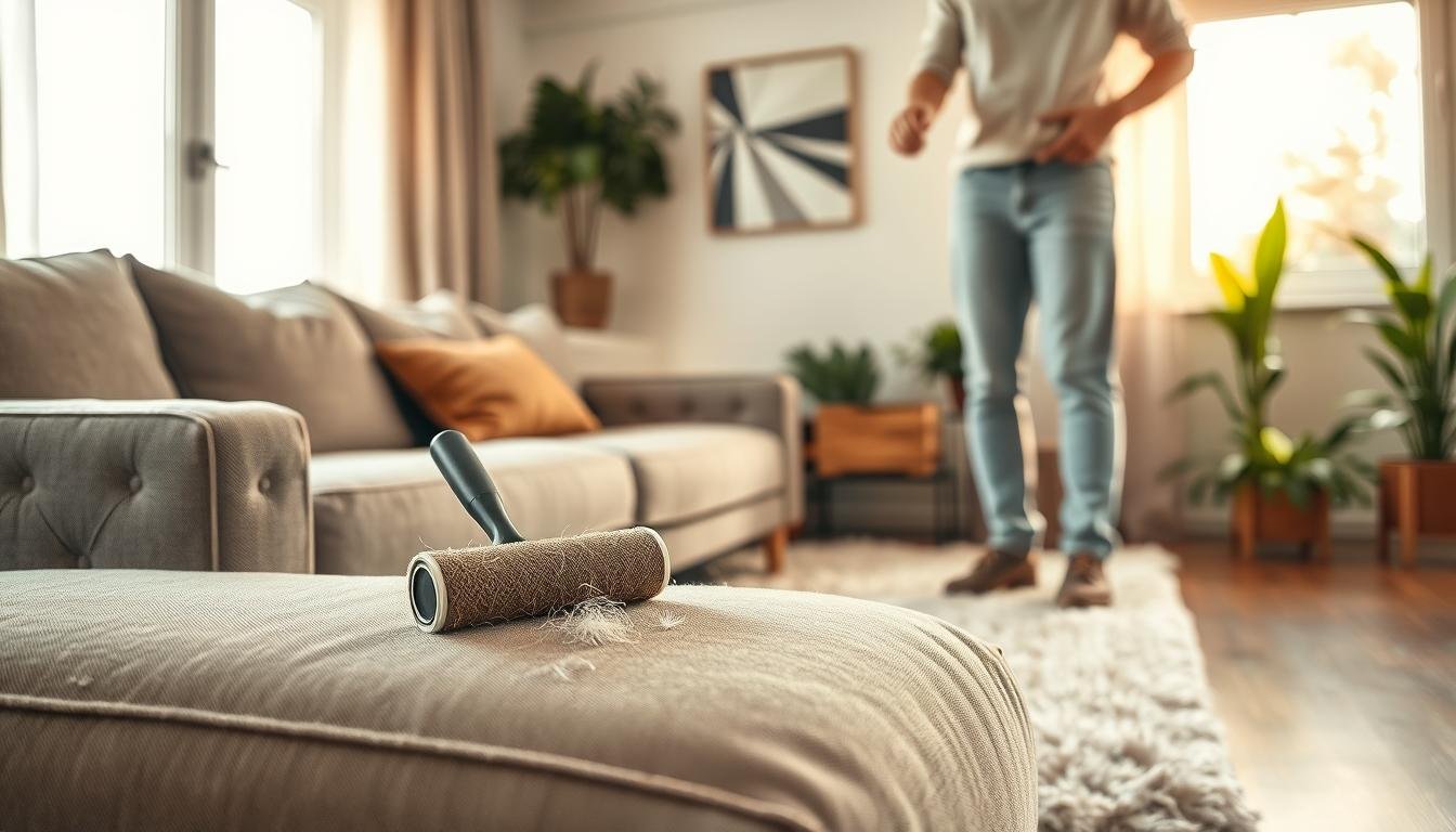 como tirar pelos do sofá / tirar pelos de roupa