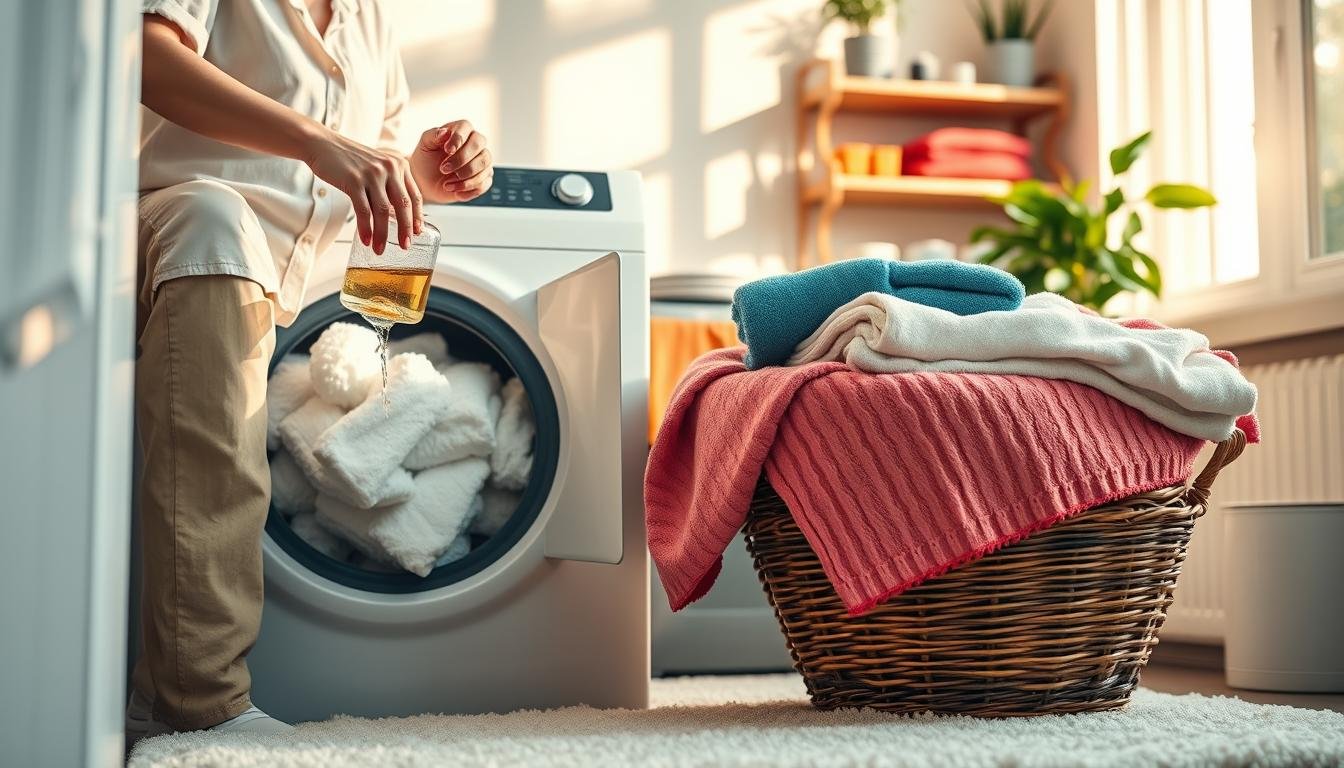 lavar toalhas com vinagre