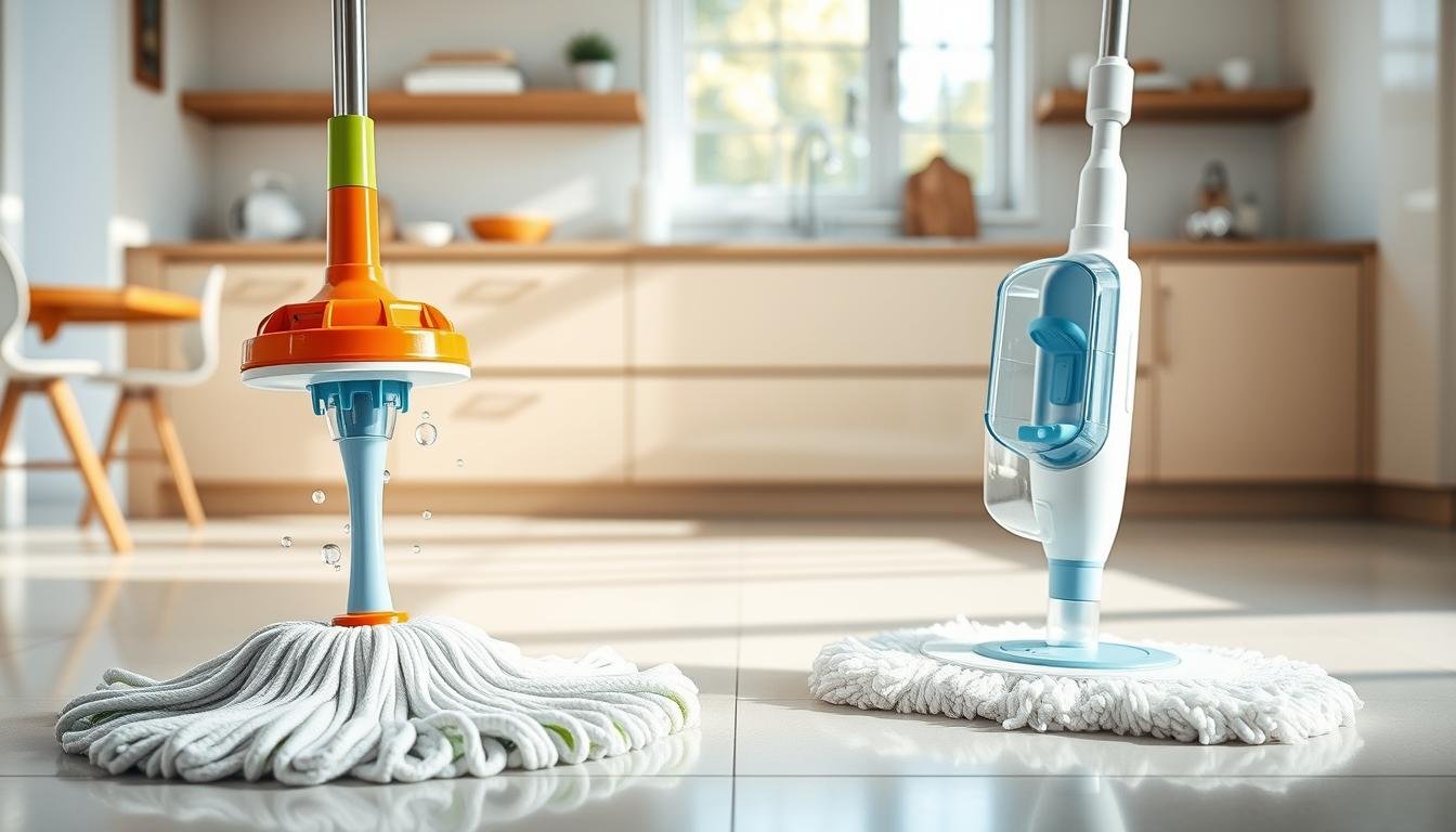 melhor mop para limpeza / mop giratório vs spray