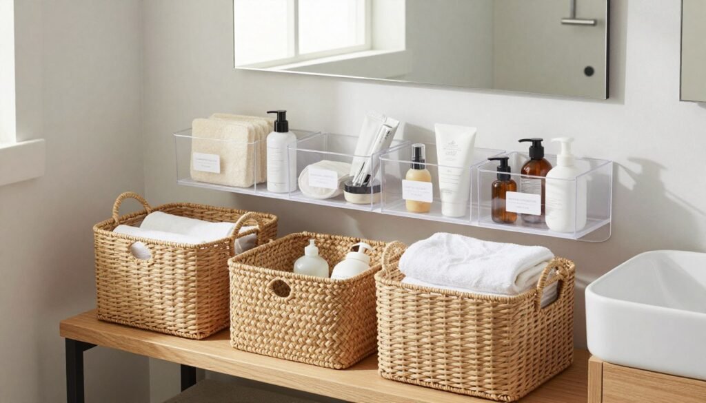 cestos caixas organizadoras