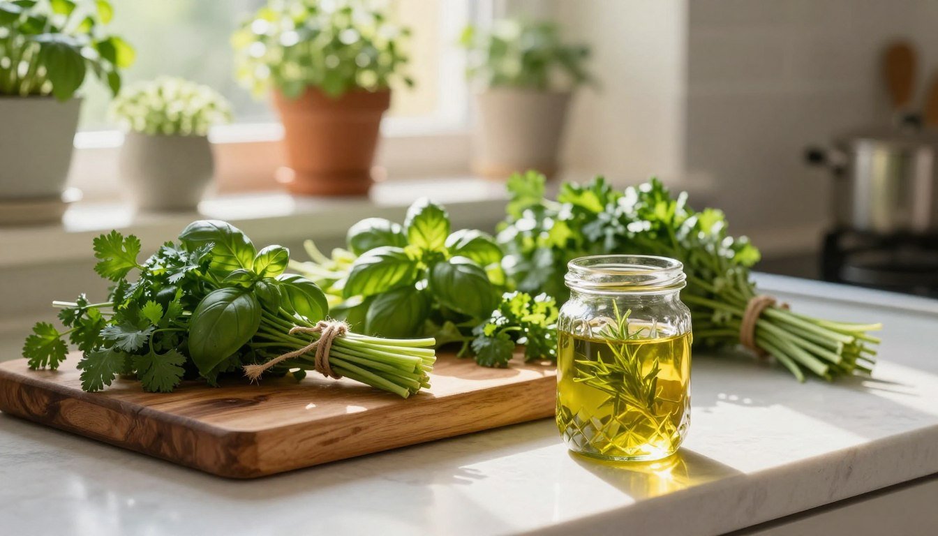 como conservar ervas frescas