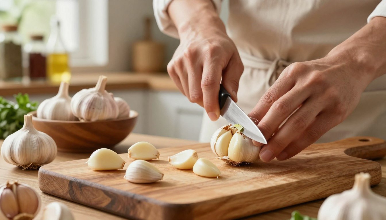 como descascar alho rápido