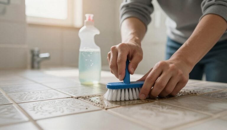 como limpar rejunte encardido