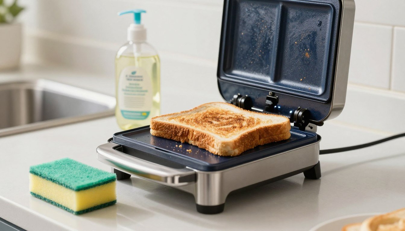 como limpar sanduicheira grill