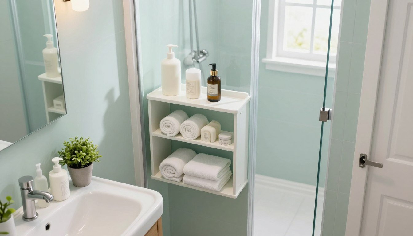 como organizar banheiro pequeno