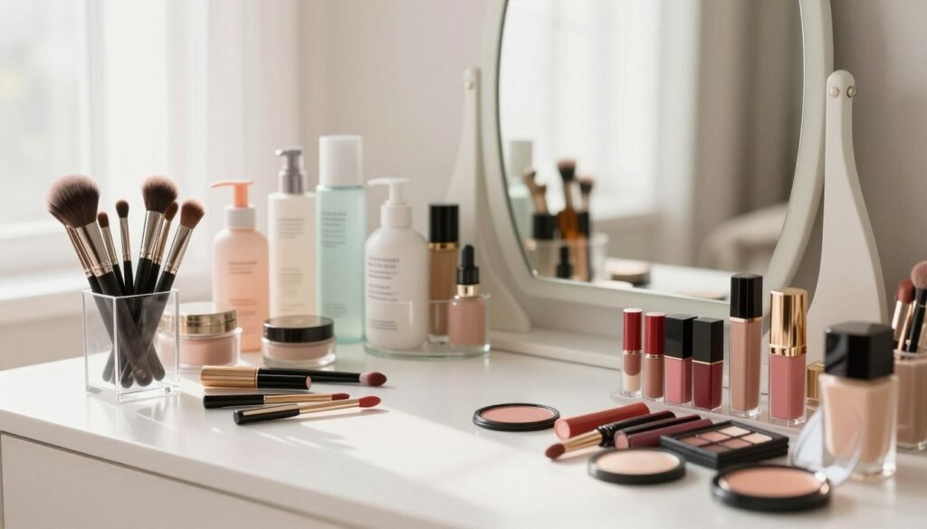 como organizar maquiagem