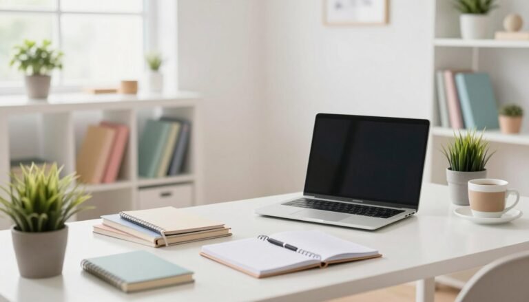 como organizar mesa de trabalho