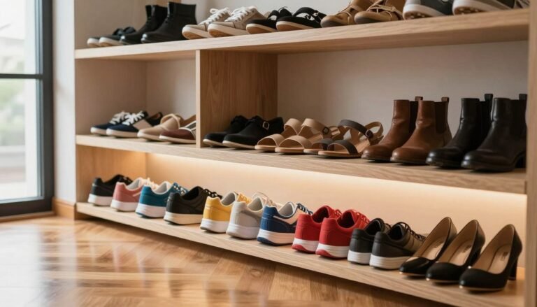 como organizar sapatos