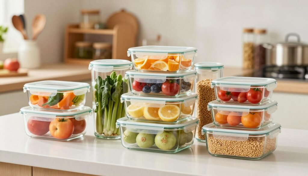 potes recipiente vidro