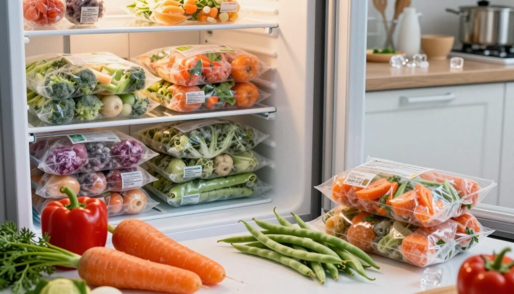 tempo de congelamento legumes